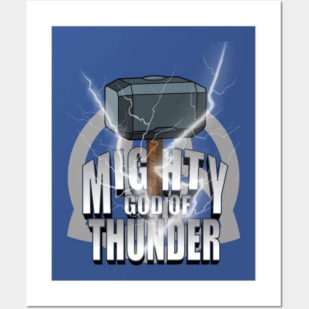 Mighty God Of Thunder Wall Art by DeepDiveThreads